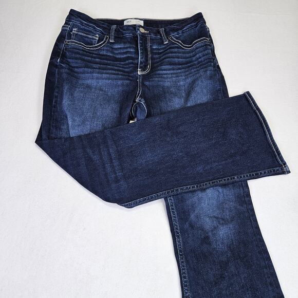 BKE Jeans Women 30 Gabby Curvy Fit Boot Cut High Rise Stretch Denim BGK614R Blue - Picture 16 of 16